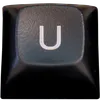 photograph of a part of a keyboard around the letter U, but the U is missing.